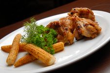 Grilled Chicken Meat Royalty Free Stock Photography Grilled Chicken Meat Royalty Free Stock Photography