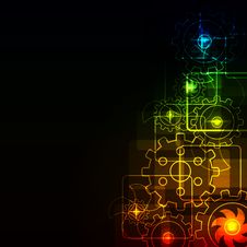 Glowing Abstract Background Royalty Free Stock Photography Glowing Abstract Background Royalty Free Stock Photography