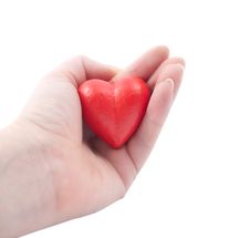 Red Heart In My Hand Royalty Free Stock Image