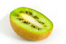 Fresh Pieces Kiwi Fruit Isolated On White Backgrou Stock Photo Fresh Pieces Kiwi Fruit Isolated On White Backgrou Stock Photo