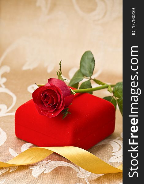 Red Rose And Gift