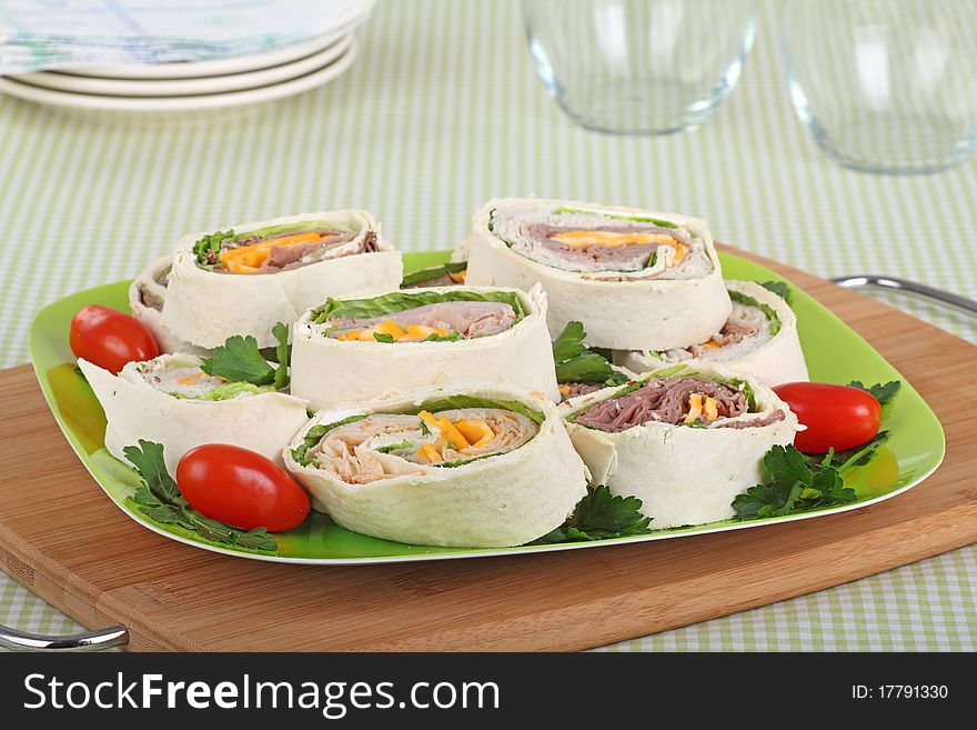 Tortilla Meat Wraps