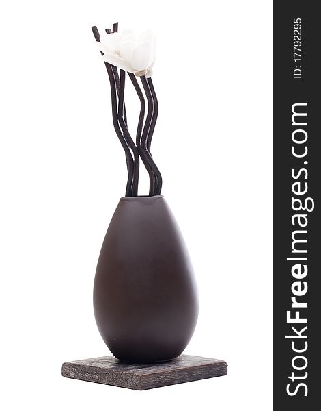 Clay decorative vase