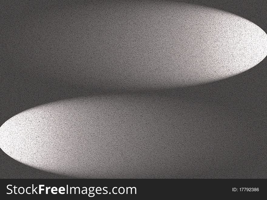 Plastered wall background texture with a spotlights shining on it. Plastered wall background texture with a spotlights shining on it.