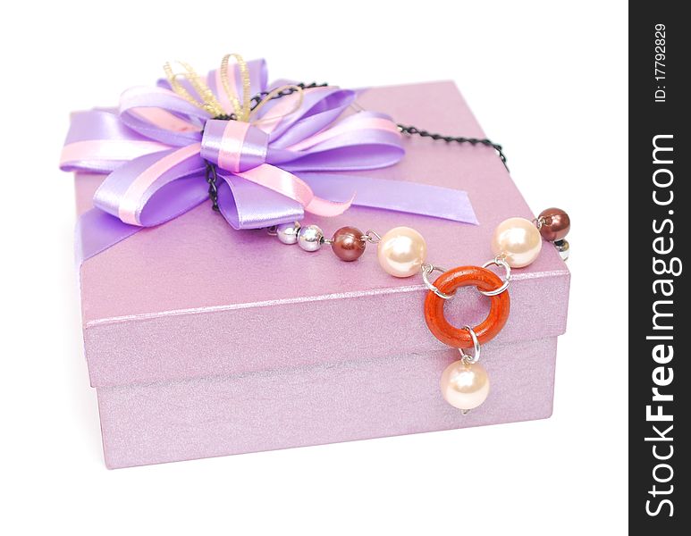 Gift box and jewellry party background