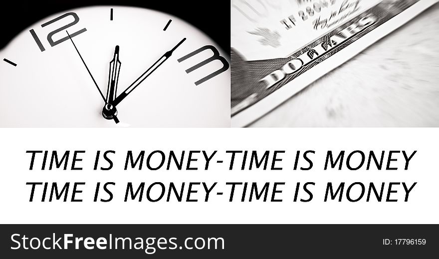 Time is money - conceptual image -