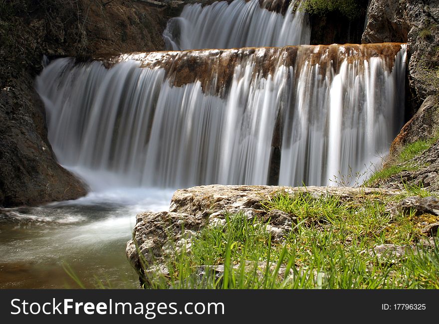Waterfall of river Srebrenica in Craotia. Waterfall of river Srebrenica in Craotia