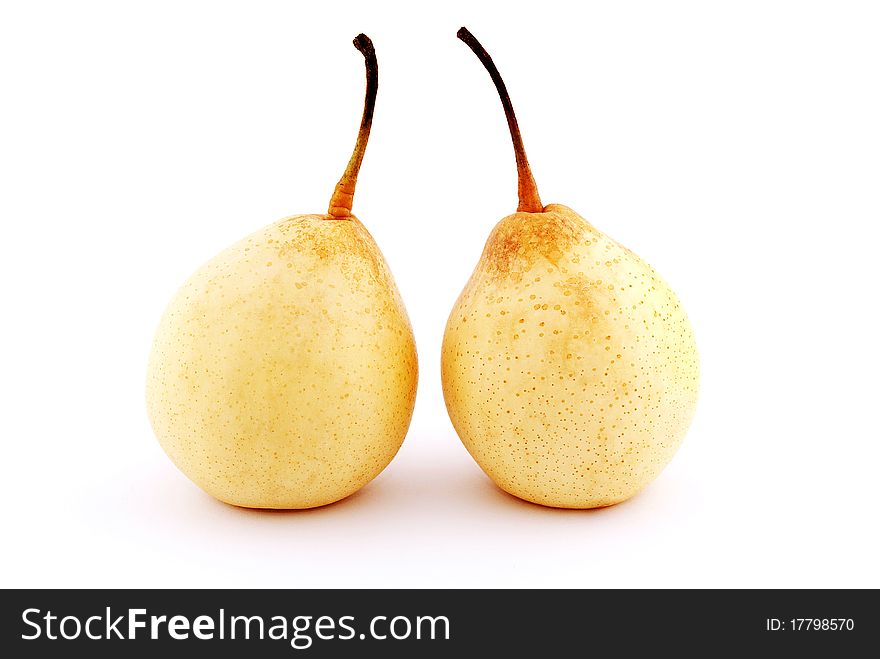 Two Yellow Pears