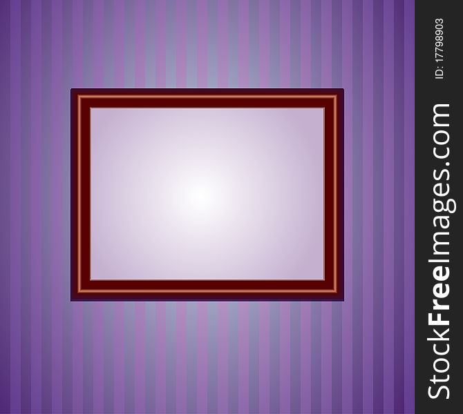 A square background with retro wallpapers and a frame. A square background with retro wallpapers and a frame
