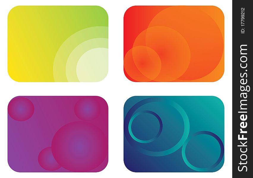 Abstract Color Banner Illustration