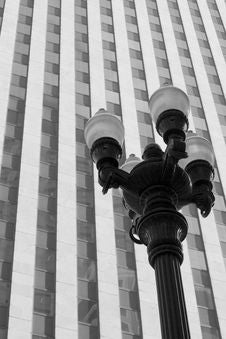 Lamp Against Building Royalty Free Stock Image