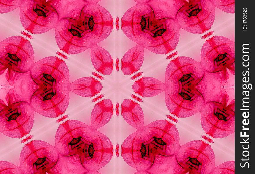 Kaleidoscopic interference pattern produced by a laser beam reflected from a polymer film. Kaleidoscopic interference pattern produced by a laser beam reflected from a polymer film