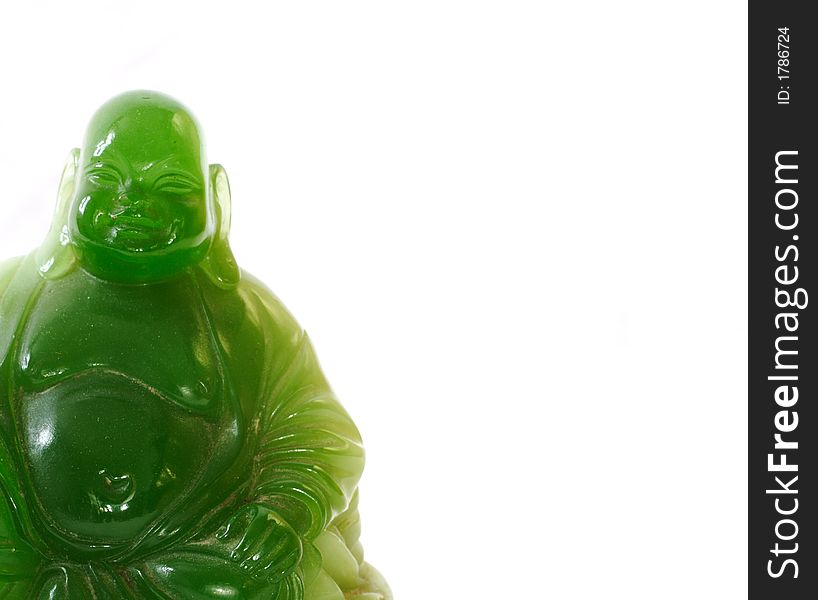 Picture of a fat green buddha