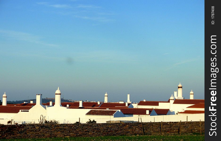 Luz, traditional village in alentejo region, portugal. Luz, traditional village in alentejo region, portugal