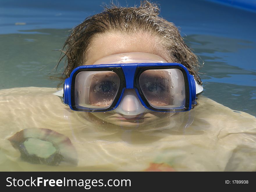 Goggles and dirty water make for a cooling image. Goggles and dirty water make for a cooling image.