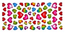 Colorful Heart Shape Isolated On White Background Royalty Free Stock Photos Colorful Heart Shape Isolated On White Background Royalty Free Stock Photos