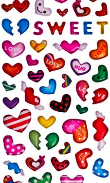 Colorful Heart Shape Isolated On White Background Royalty Free Stock Photos Colorful Heart Shape Isolated On White Background Royalty Free Stock Photos