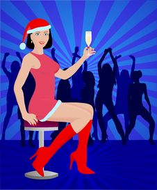 New Year Party Stock Photo