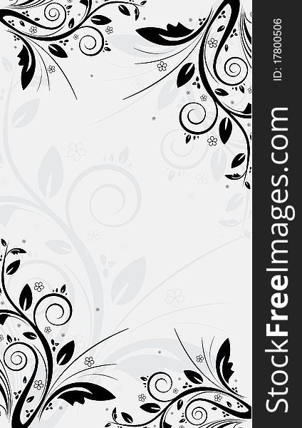 Floral background and place for your text