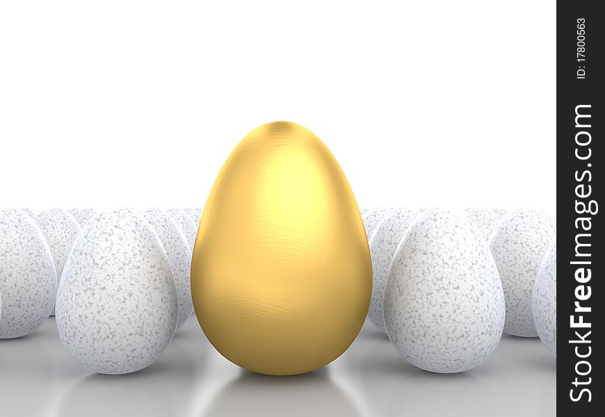 Golden Egg Among White