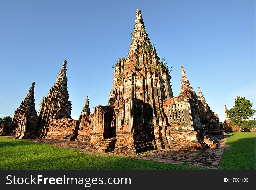 Image of historical temple of cultural world heritage in Thailand. Image of historical temple of cultural world heritage in Thailand