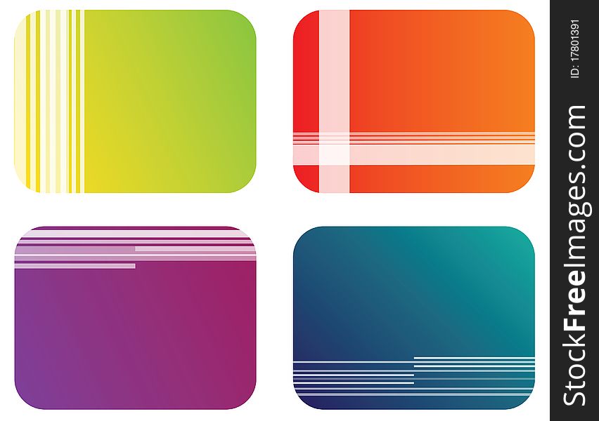 Abstract color banner illustration vector