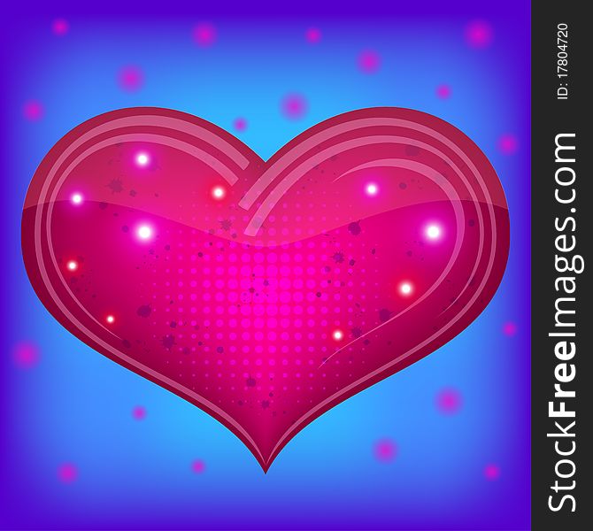Valentine heart, beautiful love symbol