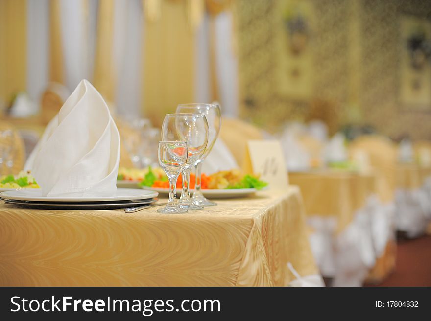 Decorated Wedding Dinner Table