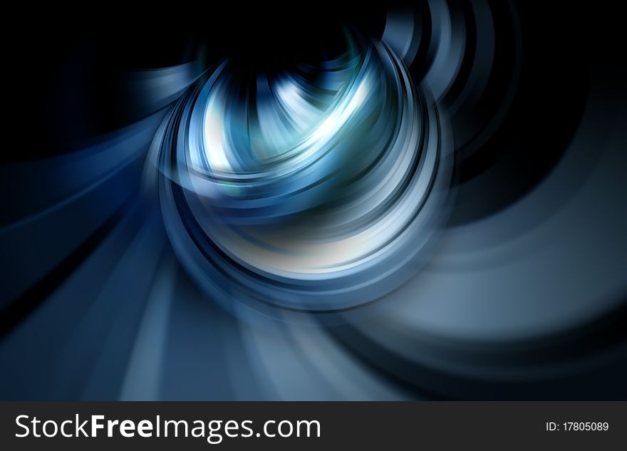 Blue background with modern abstraction. Blue background with modern abstraction