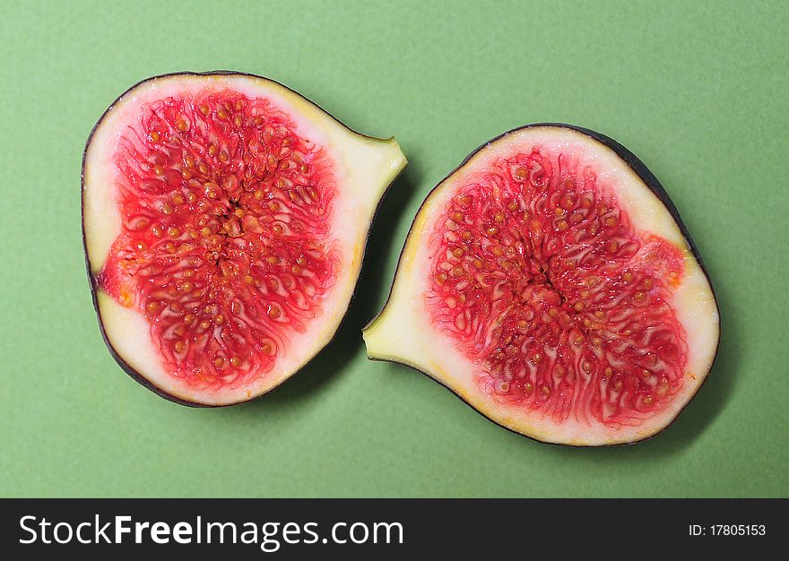 Fresh figs isolated on background