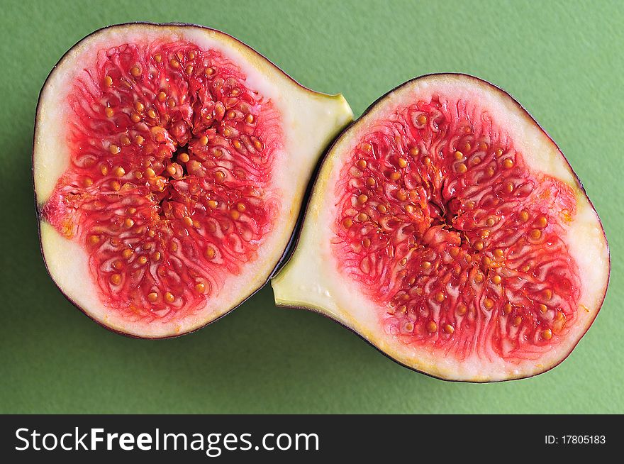 Fresh figs isolated on background
