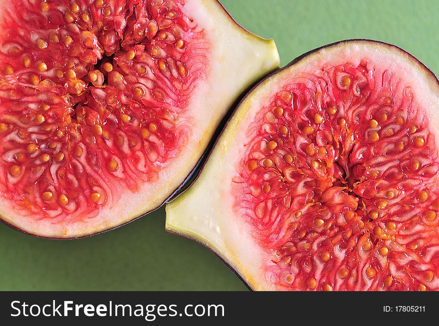 Fresh figs isolated on background