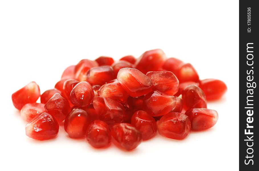 Pomegranate isolated on white background