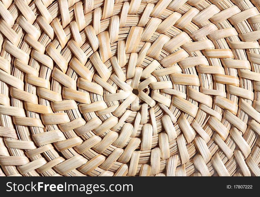 Wattled straw background. Abstract, texture