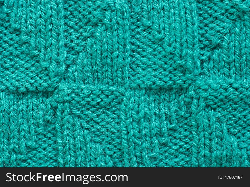 Blue Knitted Background