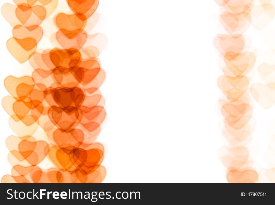 Colorful heart shape background