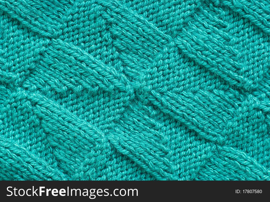 Blue Knitted Background