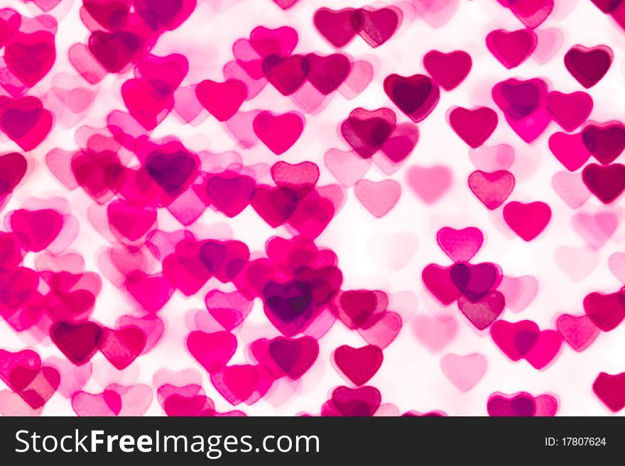 Colorful Heart Shape Background