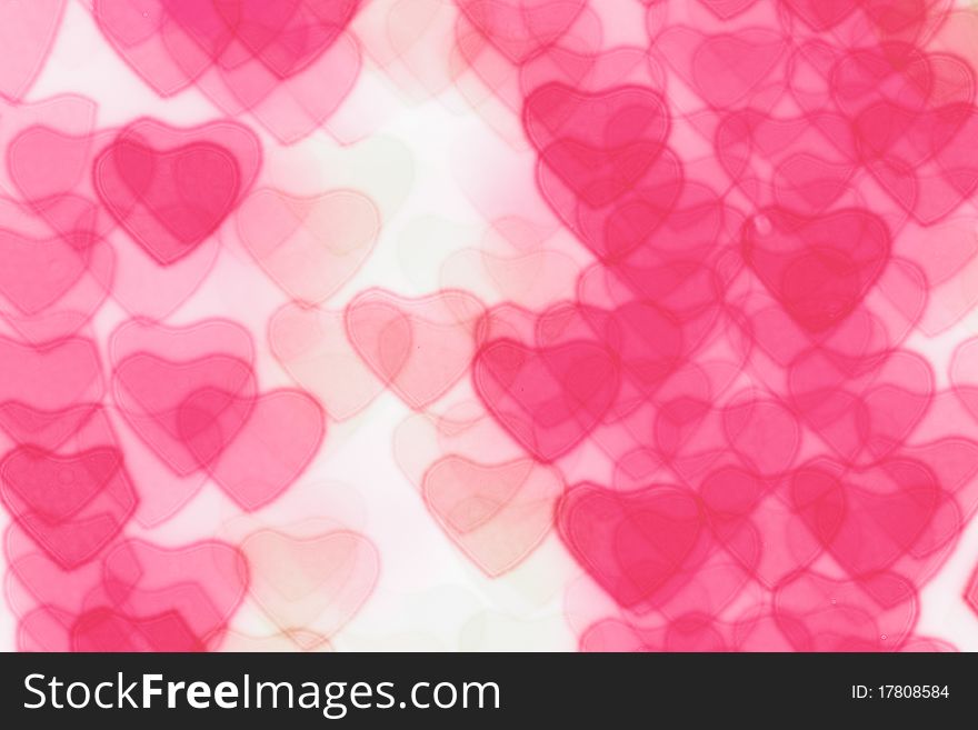 Colorful heart shape background