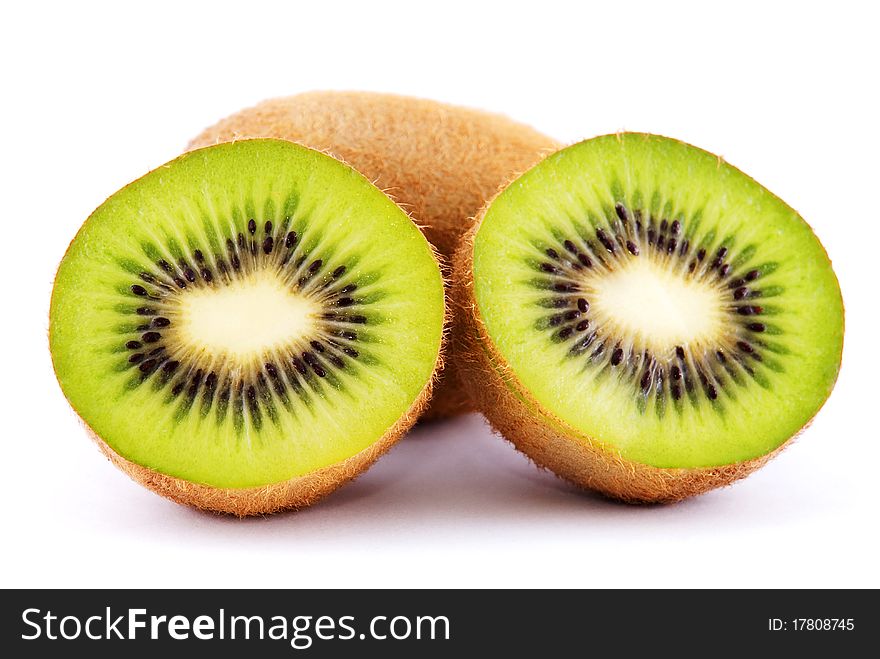 Kiwi fruit Isolated on white background