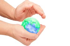The Globe In Hands Stock Images The Globe In Hands Stock Images