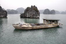 Boat In Halong Bay Stock Photo Boat In Halong Bay Stock Photo