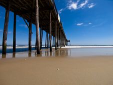Fishing Pier On The Beach Royalty Free Stock Image Fishing Pier On The Beach Royalty Free Stock Image