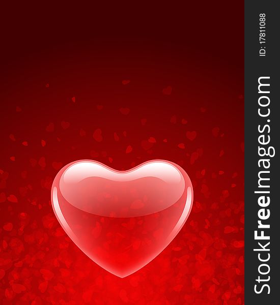 Transparent Red Heart