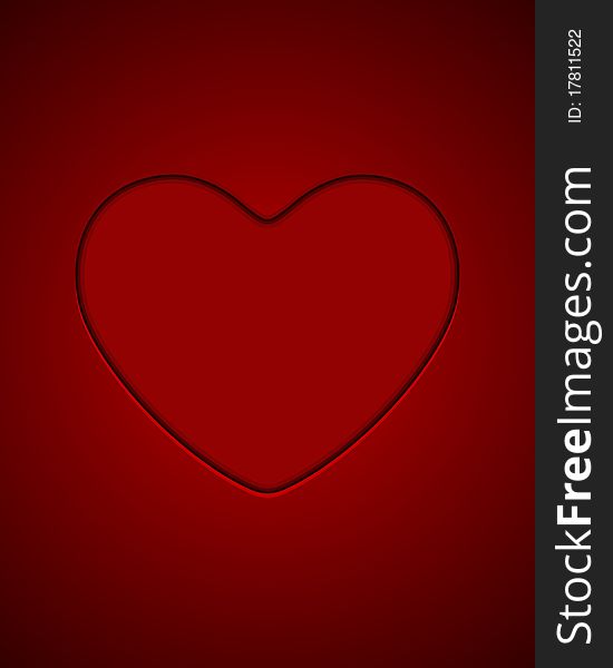 Red heart Valentine's day background