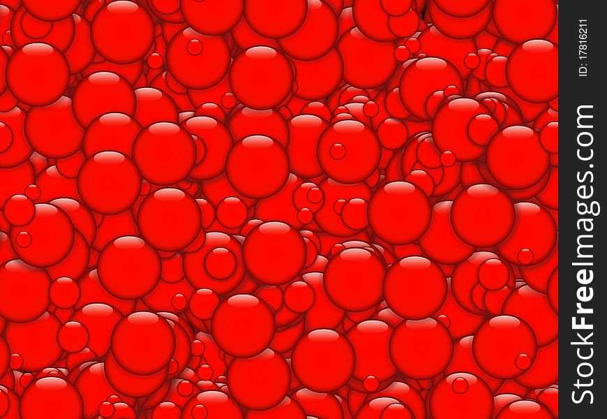 Red bubbles texture