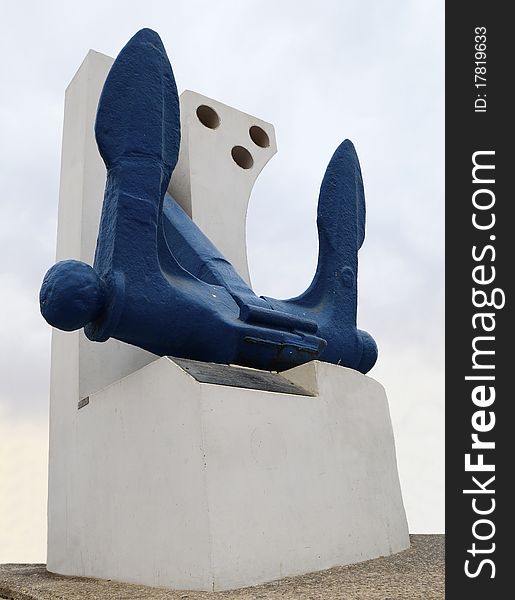 Monument Of Anchor In Eilat City, Israel