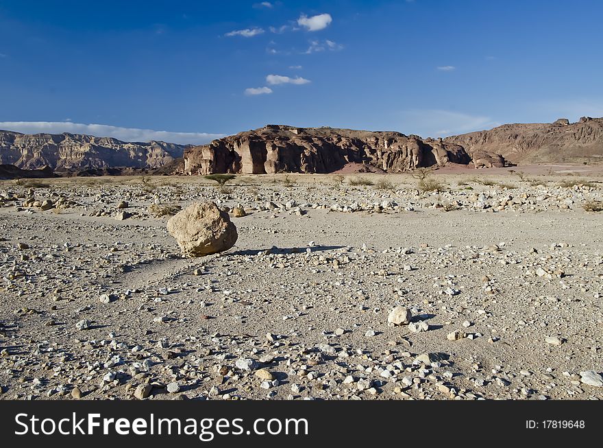 The shot was taken in Timna park - a famous geological park in Israel. The shot was taken in Timna park - a famous geological park in Israel