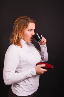 Businesswoman With Cup Of Coffee Stock Photo Businesswoman With Cup Of Coffee Stock Photo