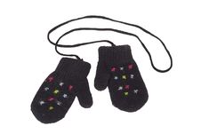 Knitted Baby Mittens Stock Image Knitted Baby Mittens Stock Image